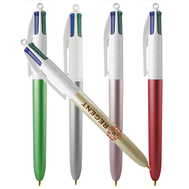 Stylo Publicitaire Bic® 4 Couleurs 'Glacé